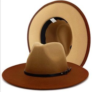 Gradient Wide Brim Panama Fedora